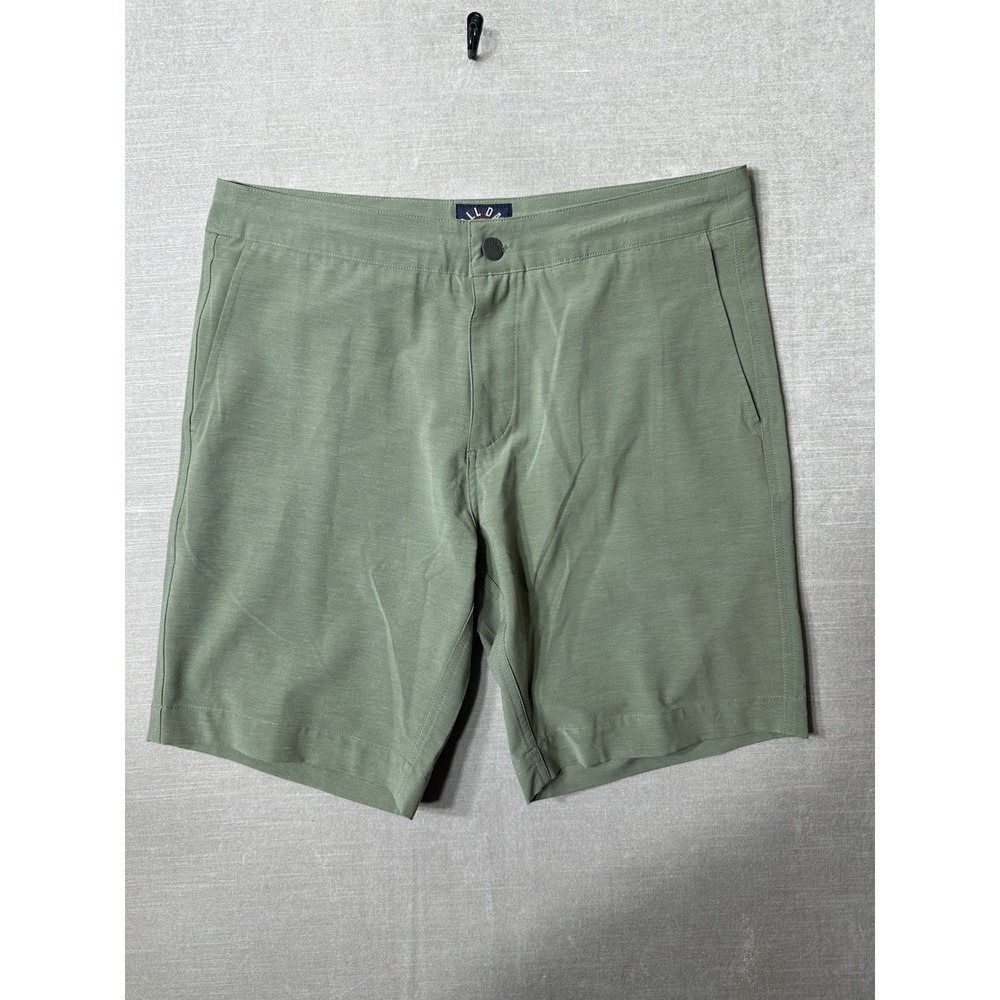 Faherty All Day Shorts Men's Size 32 Trail Olive Green Performance 9" Inseam